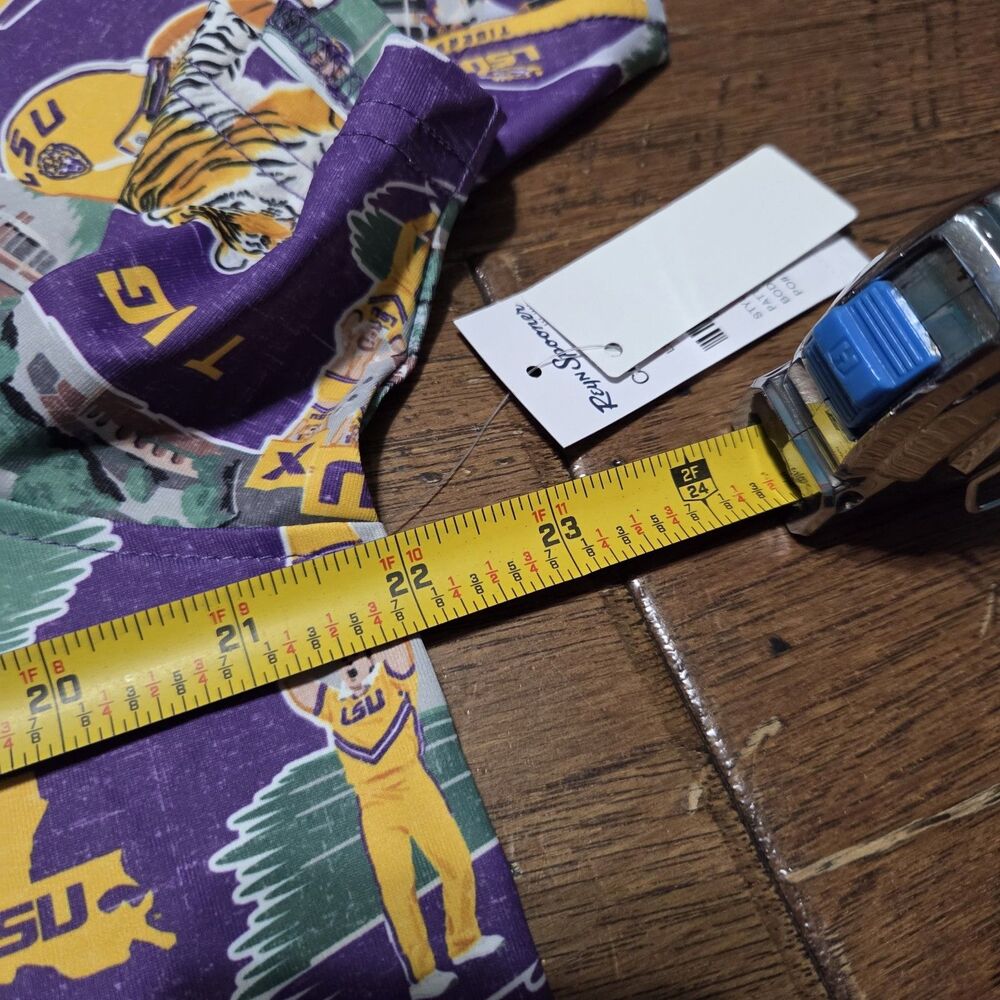 NWT Reyn Spooner University of LSU TIGERS Hawaiian Shirt Men’s Medium Louisiana - Picture 6 of 7